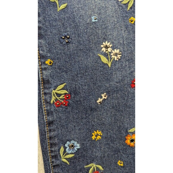Driftwood Women Jeans Size 4x31 NWT Kelly Floral Embroidered Beaded Boot Hi Rise - Picture 3 of 12